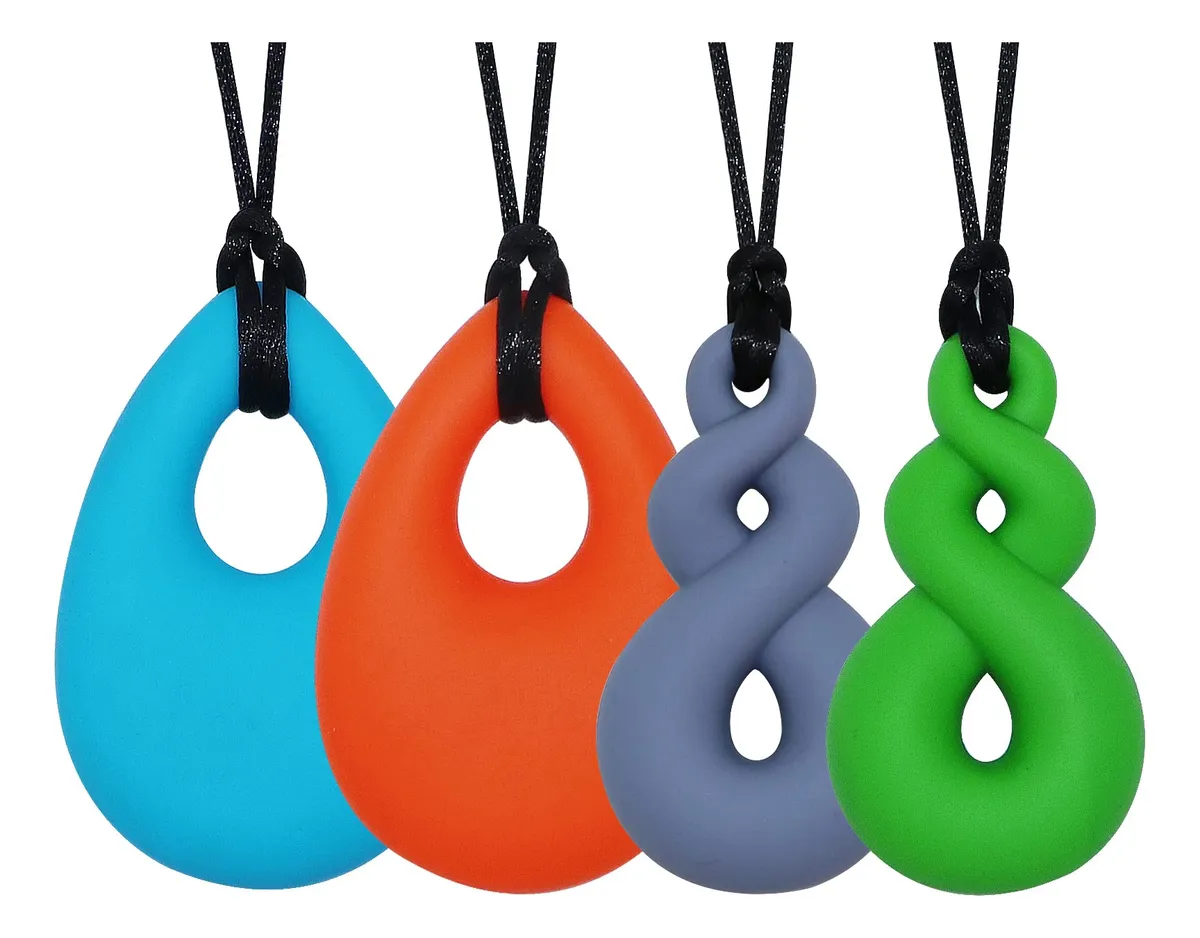 Collar Masticable de Silicona para TDAH y Ansiedad: Alivio Sensorial Terapéutico y Seguro para Niños y Adultos