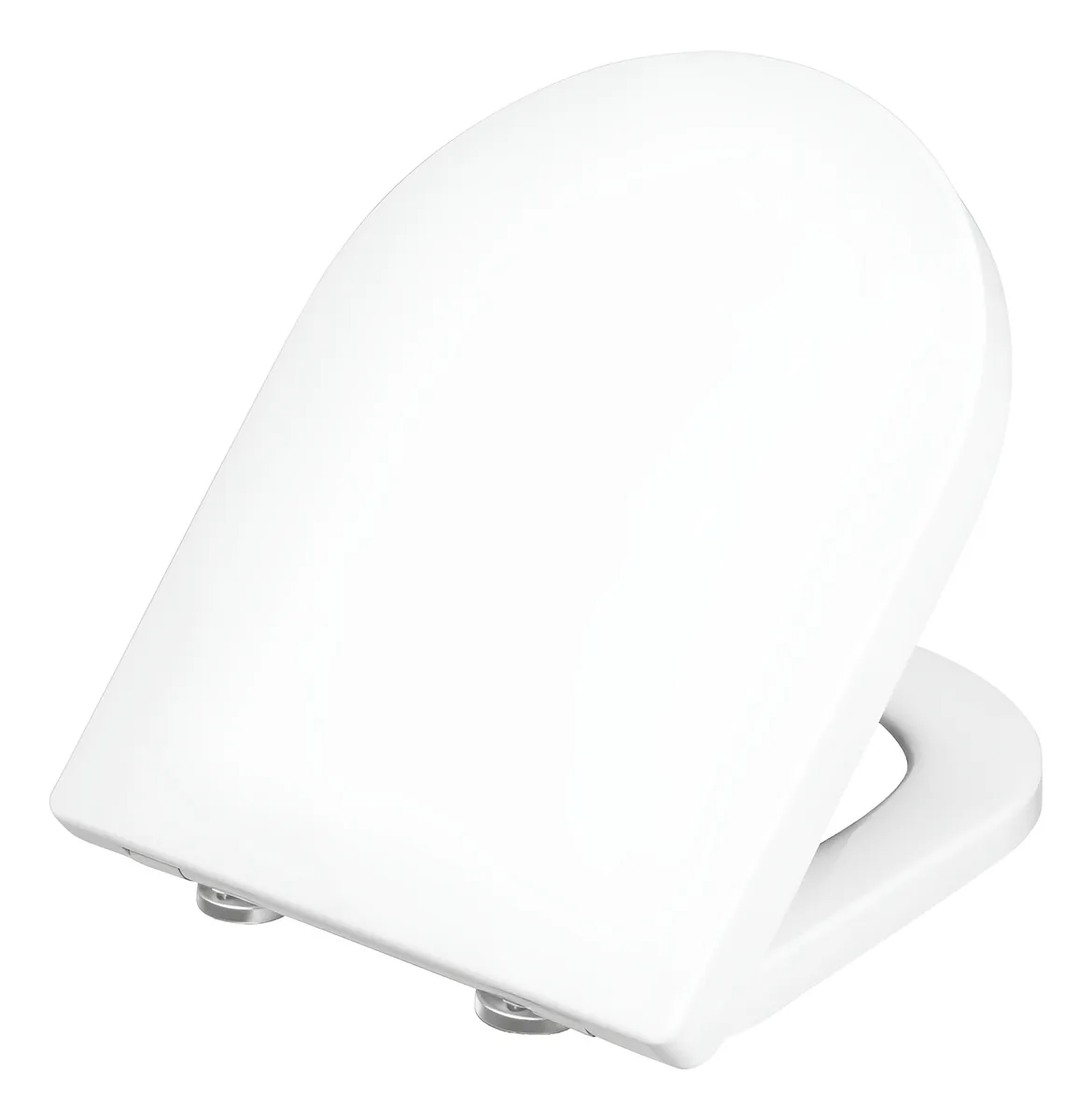 Asiento de Inodoro Blanco Modelo Trient | Forma Ergonómica | Material Duradero | Diseño Universal para Baño Moderno | Blanco Puro