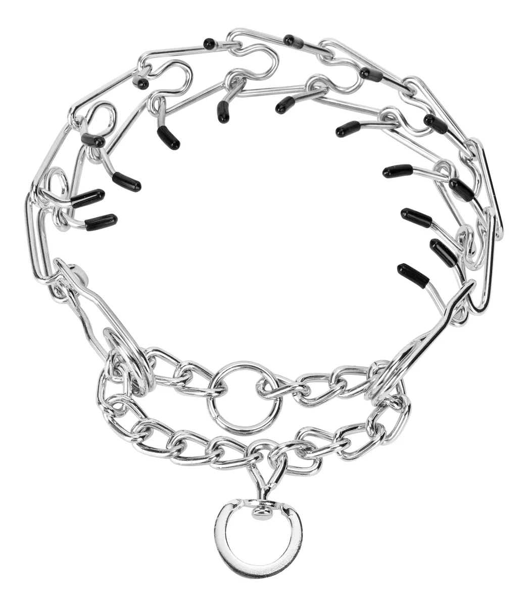 Collar Adiestramiento Antitirones Ajustable para Perros | Plata | Entrenamiento Seguro y Efectivo | Control de Tirones | Correa Ideal para Paseos | Accesorios Caninos Profesionales