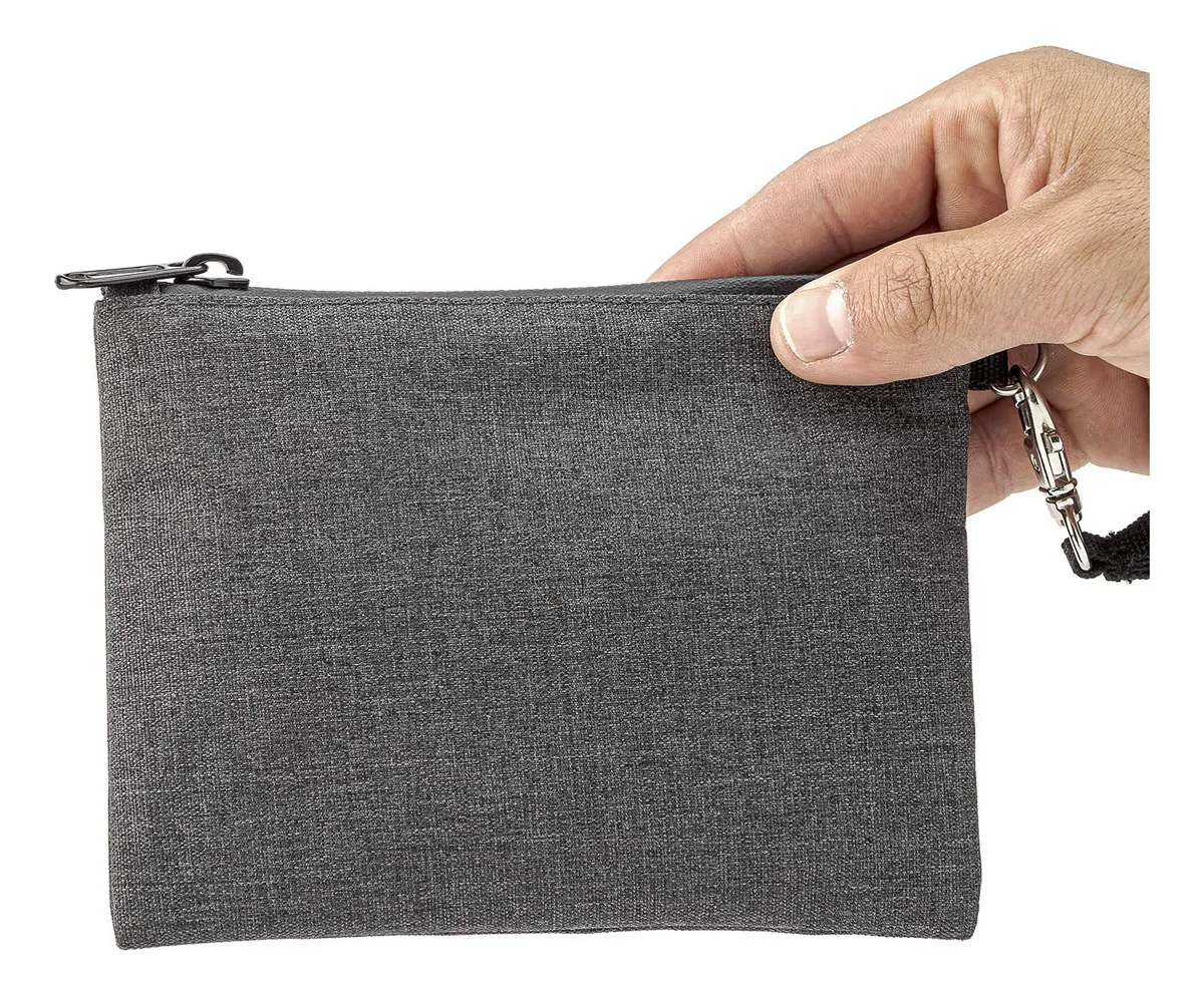 Bolsa Pequeña A Prueba de Olores Gris Negro | Contenedor Hermético para Conservar Alimentos y Hierbas | Diseño Discreto y Portátil