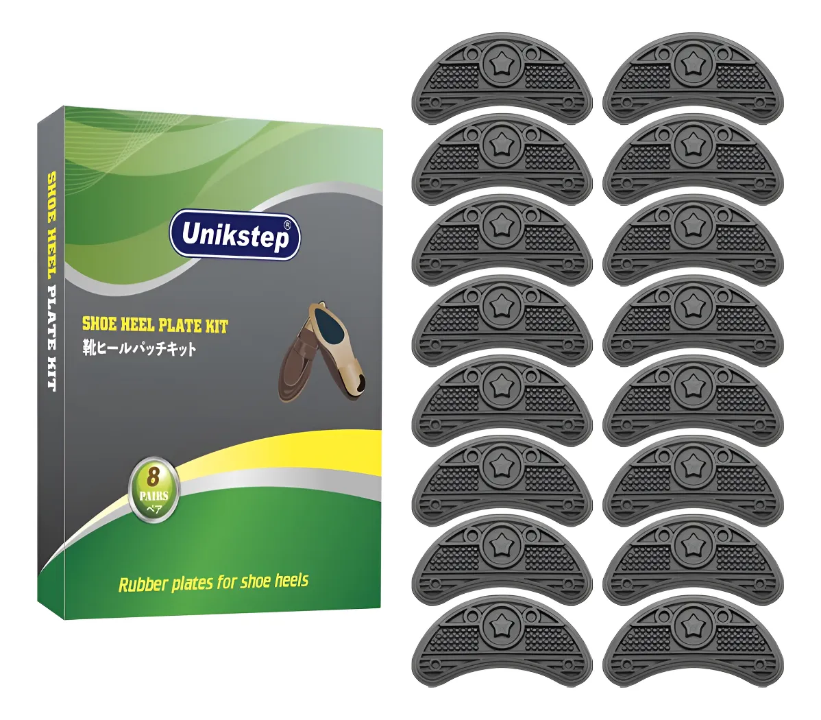 Almohadillas de Goma Antideslizantes para Reparación y Protección de Talón de Zapatos | Duraderas y de Fácil Aplicación | Suelas de Repuesto Universales