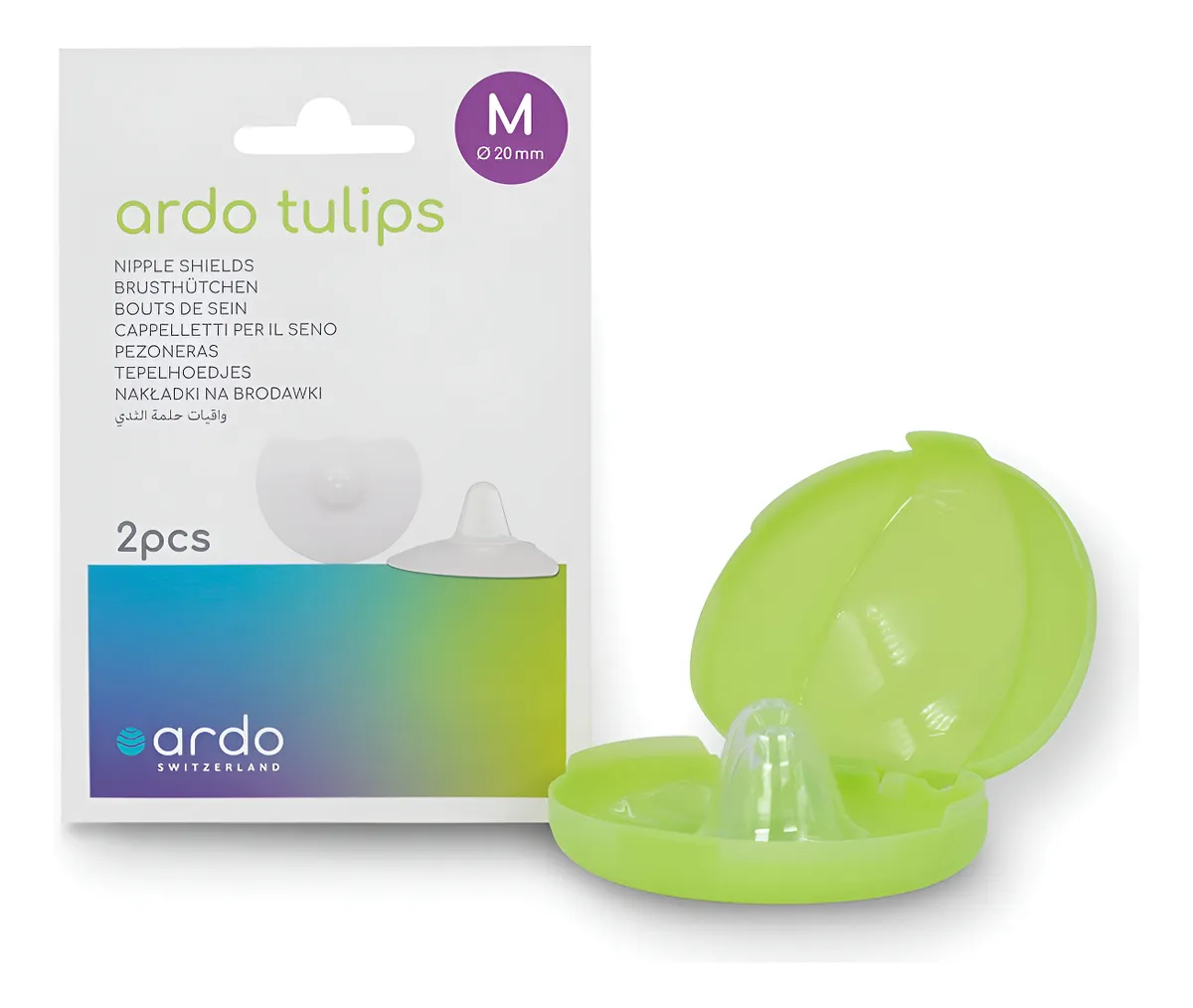 Protectores de Pezones Tulips Talla M | Comodidad y Protección para Lactancia | Uso Diario y Suave para Piel Sensible | Incluye Estuche Práctico