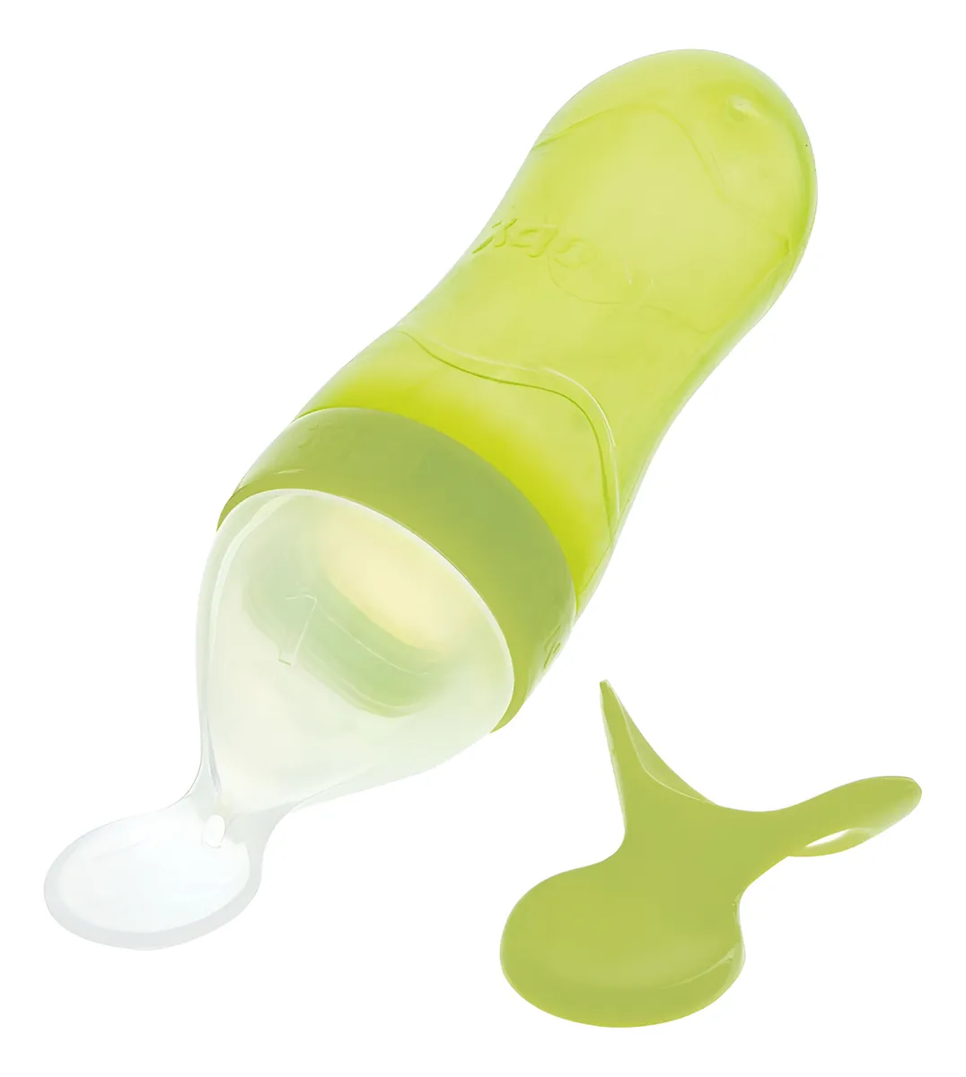 Comedero Silicona Verde Nuby Garden Fresh para Bebé: Alimentación Segura y Fácil, Libre de BPA, Diseño Antideslizante, Ideal para Primeros Sólidos