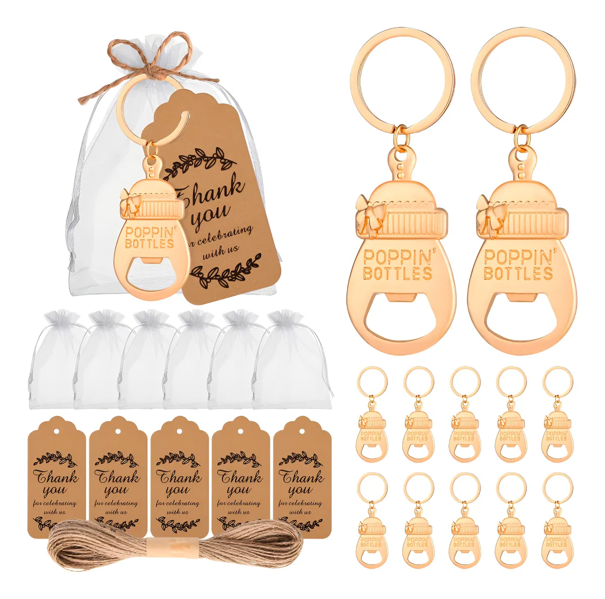 Abrebotellas para Baby Shower: Recuerdos Originales y Útiles para Invitados Niños - Ideal para Celebraciones Infantiles