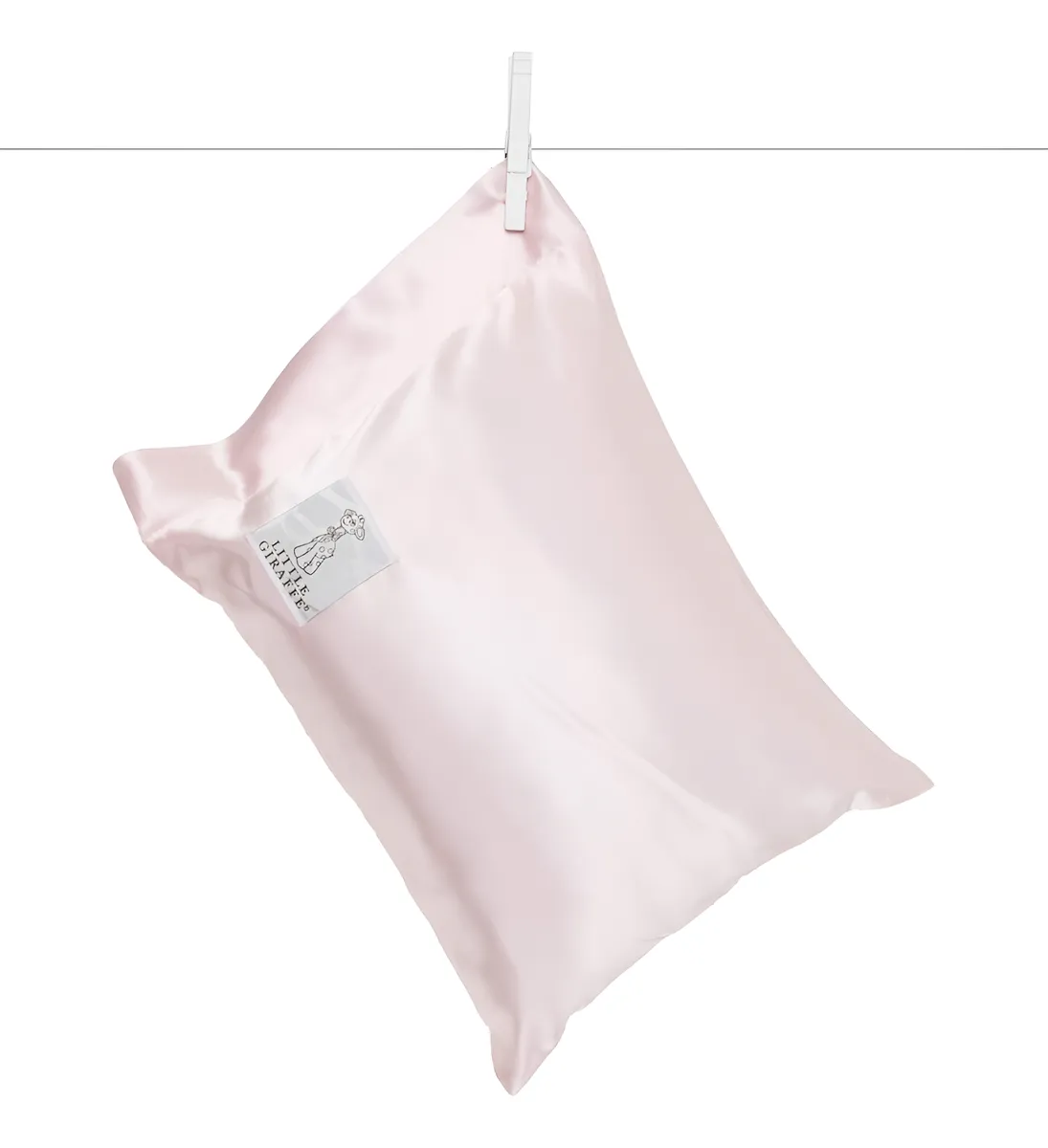 Almohada de Satén Rosa para Siesta de Bebé | Suave y Transpirable | Confort y Seguridad para el Descanso Infantil | Ideal para Cunas y Carros | Color Rosa Intenso
