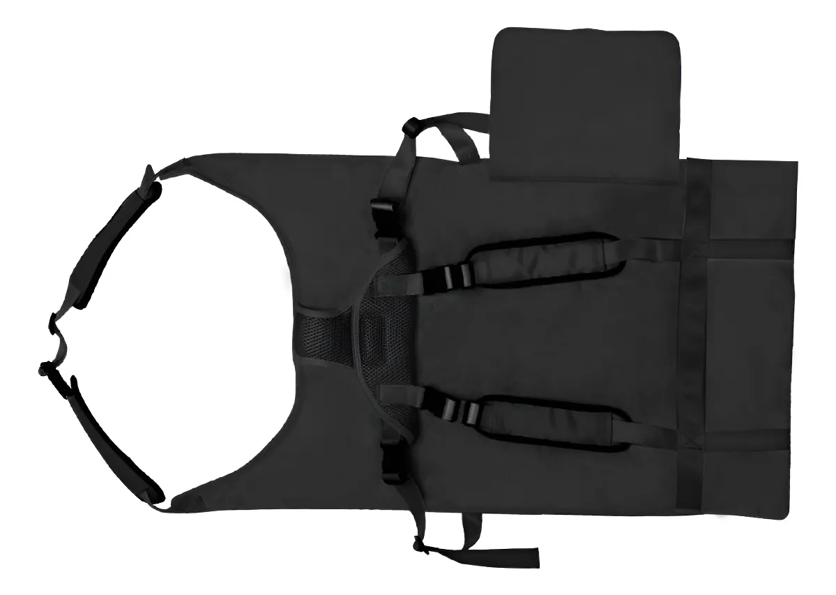 Cama de Avión para Niños Pequeños Esencial - Viaje Negro Cómodo y Seguro | Ideal para Aviones, Hogar y Descanso Infantil