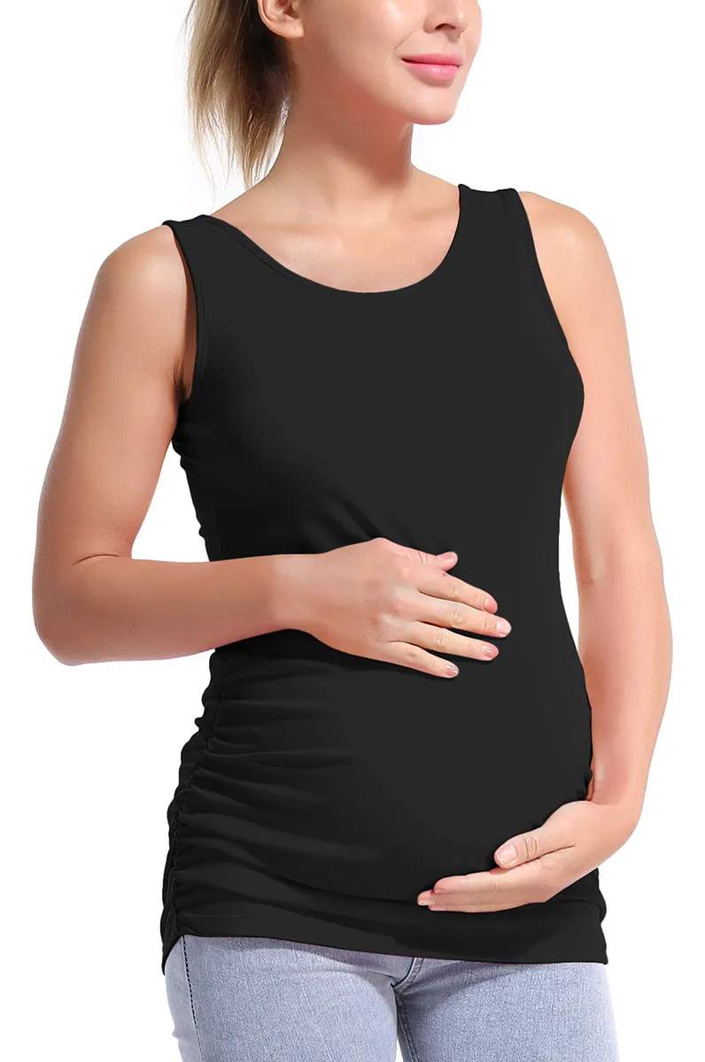 Playera de Tirantes para Mujer sin Mangas, Cuello Redondo, Diseño de Tela de Punto, Confortable y Versátil para el Día a Día