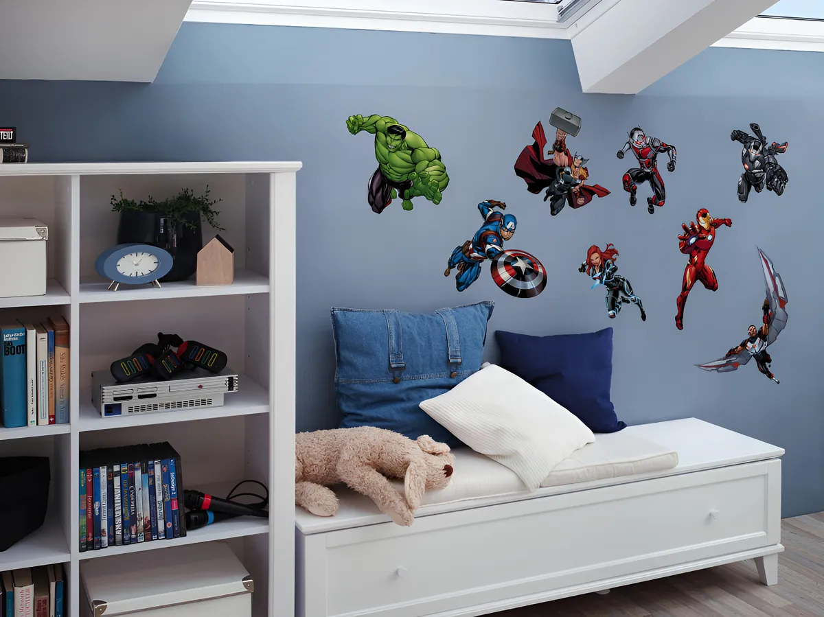 Adhesivo Decorativo Para Pared Diseño Vengadores Color