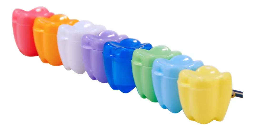 Caja De Collares De Dientes De Neón Para Niños Y Bebés