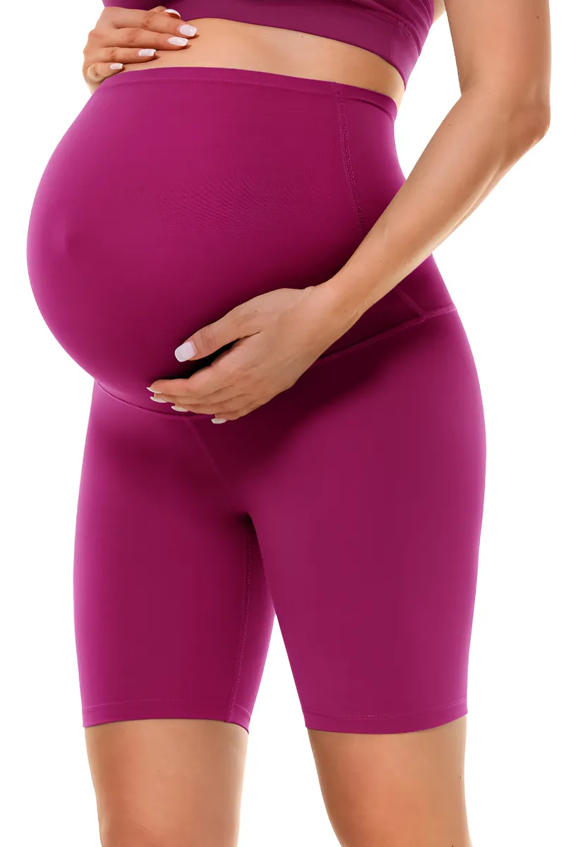 Pantalones Cortos De Maternidad Mujer - Cómodos Sobre El Vientre - Perfectos Para Verano y Uso Diario - Tallas Variadas - Color Versátil