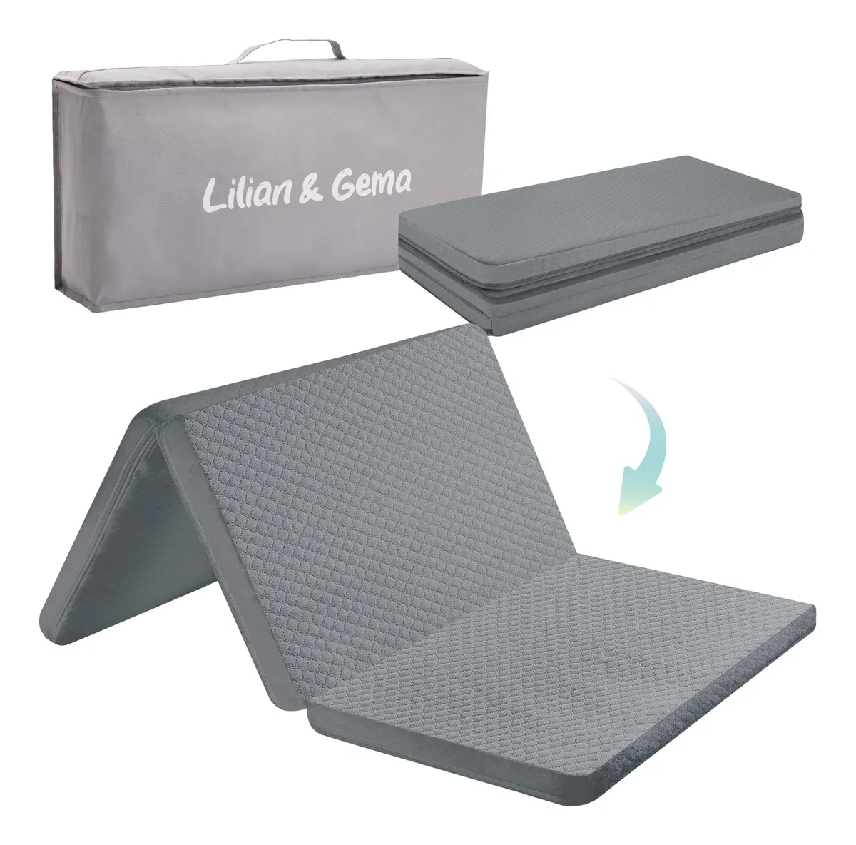 Colchón y Paquete para Corralito con Funda Lavable Gris - Máxima Comodidad y Juego Seguro para Bebés y Niños Pequeños