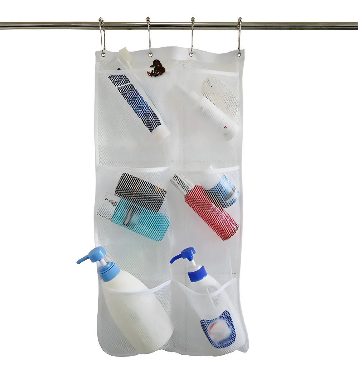 Bolsillo Organizador de Malla de Secado Rápido para Baño | Colgante, Almacenamiento Versátil para Artículos de Aseo, Juguetes de Baño y Más | Diseño Duradero y Transpirable