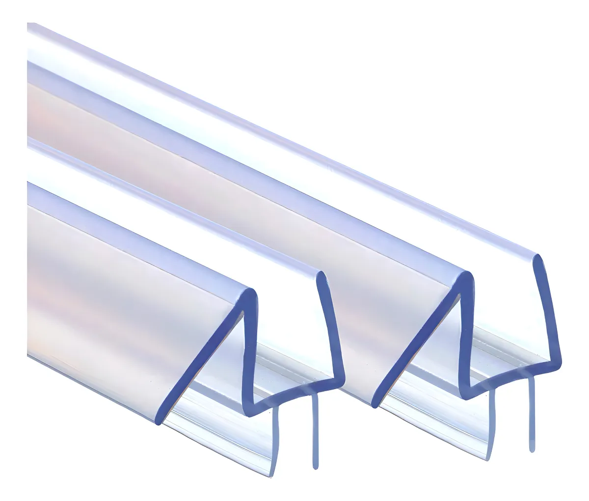2 Tiras de Sello de Ducha Transparente Enmarcada para Puertas Correderas | Repuesto Universal Fácil Instalación | Barrera Anti-Goteo Efectiva
