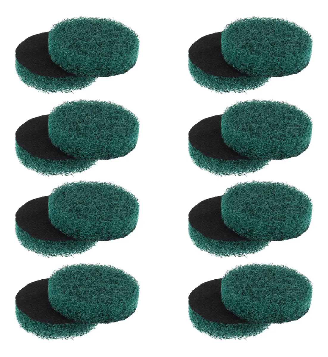 Juego de 16 Estropajos Eléctricos de Repuesto Verdes - Accesorios de Limpieza Potente para Cocina y Baño - Repuestos Duraderos y Eficientes